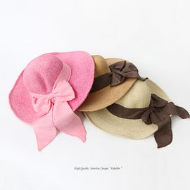 [BABYBLEE] A17527 _ Paper Straw Hats Girls Kids Sun Hats Summer Beach Hats Straw Woven Pocket Suit Outdoor Activities